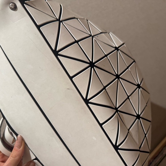 Bao Bao Issey Miyake Geometric White and Black Tote Bag - Picture 9 of 15